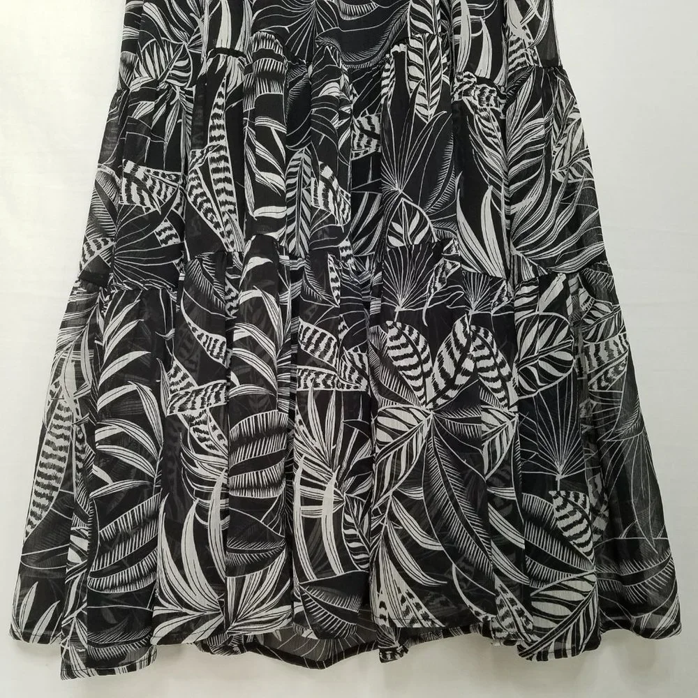 Banana Republic NEW Tropical‎ Maxi Dress Black XS